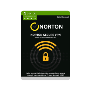 Norton™ Secure VPN Digital Software for 1 Device – 1 Year Subscription