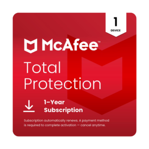 McAfee Add up to Security 2026 for 1 Gadget – Windows, macOS, Android, iOS & ChromeOS (Advanced Download)